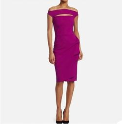 Style Melania Chiara Boni La Petite Pink Size 6 Side Slit Straight Dress on Queenly
