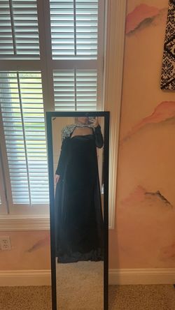 Johnathan Kayne Black Size 6 Prom Jersey Short Height Jewelled Straight Dress on Queenly