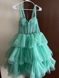 Blue Size 10 Ball gown on Queenly