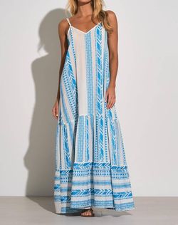 Style 1-1038318886-74 ELAN Blue Size 4 Spaghetti Strap Pockets Tall Height Polyester Straight Dress on Queenly
