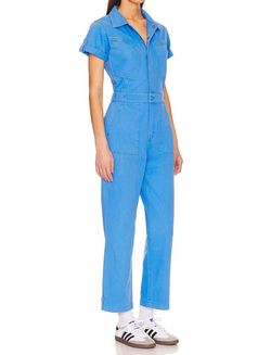 Style 1-1066485370-70 PISTOLA Blue Size 0 Tall Height Pockets Free Shipping 1-1066485370-70 Jumpsuit Dress on Queenly
