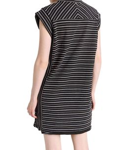 Style 1-143342910-149 Rag & Bone Black Size 12 Jersey Plus Size Mini Cocktail Dress on Queenly