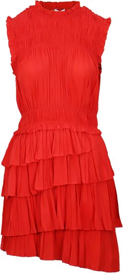 Style 1-1504656427-892 LUCY PARIS Red Size 8 Tall Height Jersey Cocktail Dress on Queenly