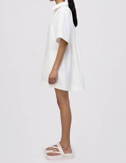 Style 1-1544317353-892 JONATHAN SIMKHAI White Size 8 Tall Height Pockets Free Shipping Cocktail Dress on Queenly