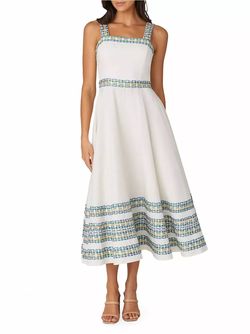 Style 1-1548752669-1901 Shoshanna White Size 6 Bachelorette Square Neck Ivory Cocktail Dress on Queenly