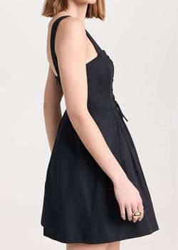 Style 1-172283848-1498 STAUD Black Size 4 Mini Free Shipping Tall Height Cocktail Dress on Queenly