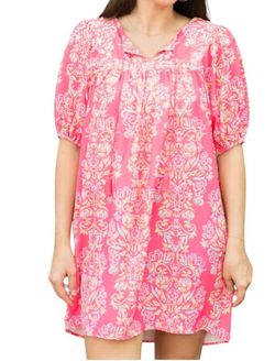 Style 1-1825476055-70 MICHELLE MCDOWELL Pink Size 0 Sleeves Jersey Mini Cocktail Dress on Queenly