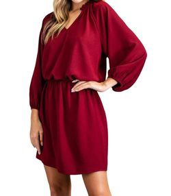 Style 1-1863518363-149 ee:some Red Size 12 Sleeves Long Sleeve Mini Ruffles Cocktail Dress on Queenly