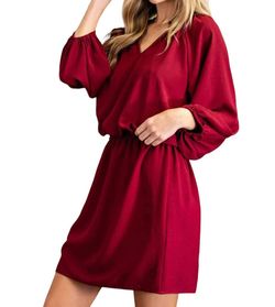 Style 1-1863518363-149 ee:some Red Size 12 Sleeves Long Sleeve Mini Ruffles Cocktail Dress on Queenly