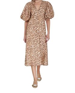 Style 1-1985543176-74 Zimmermann Brown Size 4 High Neck 1-1985543176-74 Mini Cocktail Dress on Queenly