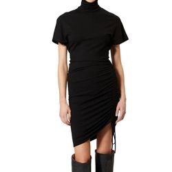 Style 1-2045621018-1498 ISABEL MARANT Black Size 4 Fitted Cocktail Dress on Queenly