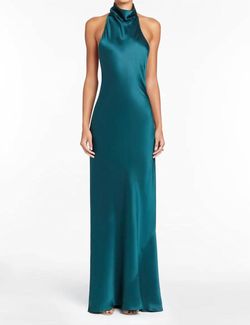 Style 1-2156641883-74 Amanda Uprichard Green Size 4 Black Tie Military Backless Straight Dress on Queenly