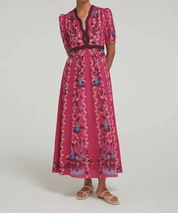 Style 1-2235481707-1498 SALONI Pink Size 4 Tall Height Straight Dress on Queenly