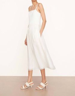 Style 1-2299510138-74 Vince White Size 4 Spaghetti Strap Pockets Cocktail Dress on Queenly