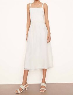 Style 1-2299510138-892 Vince White Size 8 Tall Height Pockets Free Shipping Polyester Cocktail Dress on Queenly