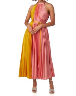 Style 1-2356735178-149 Crosby by Mollie Burch Pink Size 12 Belt High Neck Straight Dress on Queenly