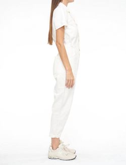 Style 1-2401018825-149 PISTOLA White Size 12 Floor Length Engagement Bachelorette Mini Jumpsuit Dress on Queenly