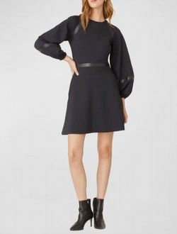 Style 1-2466576596-1901 Shoshanna Black Size 6 Sleeves Pockets Free Shipping Tall Height Cocktail Dress on Queenly