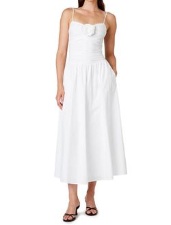Style 1-266028132-892 NIA White Size 8 1-266028132-892 Bachelorette Polyester Spaghetti Strap Cocktail Dress on Queenly