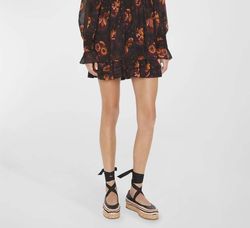 Style 1-2687304588-1498 Ulla Johnson Black Size 4 Polyester Silk Tall Height Cocktail Dress on Queenly