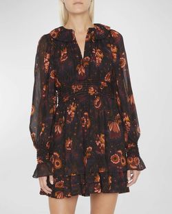 Style 1-2687304588-1498 Ulla Johnson Black Size 4 Silk Sleeves Mini Cocktail Dress on Queenly