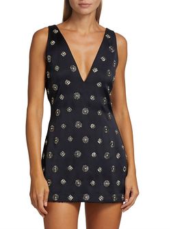 Style 1-2888095104-1498 Ramy Brook Black Size 4 Polyester V Neck Cocktail Dress on Queenly
