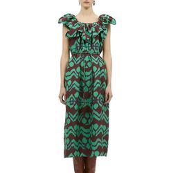 Style 1-2983633181-1498 Ulla Johnson Green Size 4 Tall Height Emerald Free Shipping Cocktail Dress on Queenly