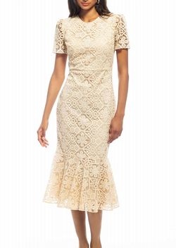 Style 1-3004755603-425 Shoshanna Nude Size 8 Tall Height Ivory Peach Mini Cocktail Dress on Queenly
