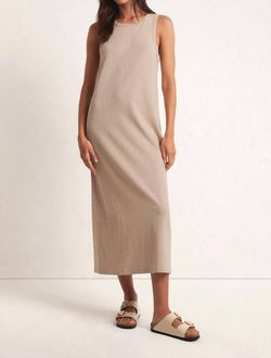 Style 1-320634585-74 Z Supply Nude Size 4 1-320634585-74 High Neck Cocktail Dress on Queenly