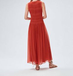 Style 1-3210776074-1498 Diane von Furstenberg Orange Size 4 Jersey Jumpsuit Tall Height Straight Dress on Queenly