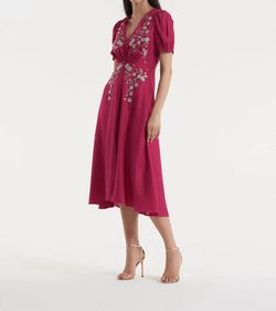 Style 1-3227970855-425 SALONI Pink Size 8 Free Shipping Tall Height Cocktail Dress on Queenly