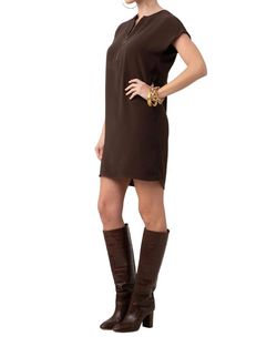 Style 1-3433052311-70 Trina Turk Brown Size 0 Mini Cocktail Dress on Queenly