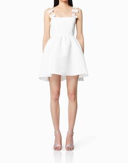 Style 1-3508550273-74 ELLIATT White Size 4 Fitted Mini Bachelorette Cocktail Dress on Queenly