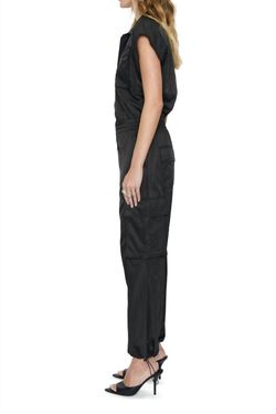 Style 1-3575732889-149 PISTOLA Black Size 12 Jewelled Plus Size Tall Height Jumpsuit Dress on Queenly