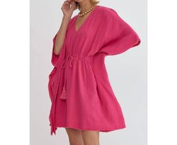 Style 1-3648961474-149 Style USA Pink Size 12 Sheer V Neck Mini Cocktail Dress on Queenly