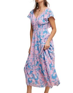 Style 1-4151731945-149 Listicle Blue Size 12 Plus Size V Neck Cocktail Dress on Queenly