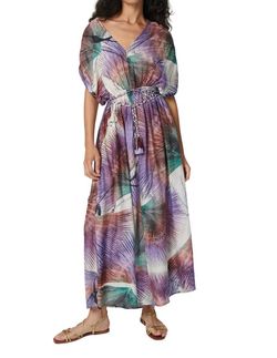 Style 1-4229865057-70 CHUFY Purple Size 0 Belt Side Slit Straight Dress on Queenly