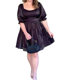 Style 1-427534324-149 BOHOBLU Black Size 12 Plus Size Tall Height Mini Cocktail Dress on Queenly