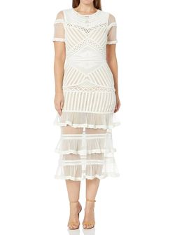 Style 1-563731631-1901 Nicole Miller White Size 6 Free Shipping Tall Height Cocktail Dress on Queenly