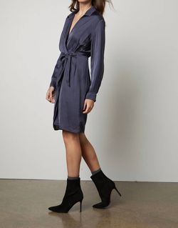 Style 1-694663740-149 Velvet by Graham & Spencer Blue Size 12 1-694663740-149 V Neck Plus Size Cocktail Dress on Queenly