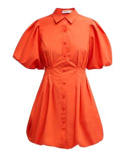 Style 1-96874753-649 JONATHAN SIMKHAI Orange Size 2 Polyester A-line Sleeves Cocktail Dress on Queenly