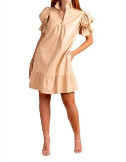 Style 1-1013605431-74 S'edge Brown Size 4 High Neck 1-1013605431-74 Cocktail Dress on Queenly