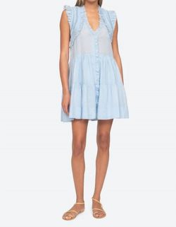 Style 1-1294551061-892 SEA Blue Size 8 Sorority Summer Sleeves Cocktail Dress on Queenly