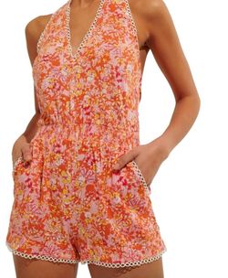 Style 1-1344231463-14 Poupette St Barth Pink Size 0 Belt Pockets Jumpsuit Dress on Queenly