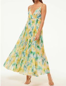 Style 1-1357149107-70 Misa Los Angeles Green Size 0 Spaghetti Strap Straight Dress on Queenly