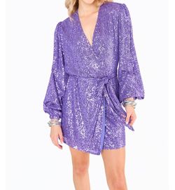 Style 1-1536435350-74 BUDDYLOVE Purple Size 4 Party Nightclub Fitted Cocktail Dress on Queenly