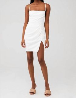 Style 1-2040148551-74-1 Amanda Uprichard White Size 4 Engagement Bachelorette Mini Cocktail Dress on Queenly