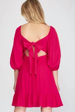 Style 1-2379583221-149 SHE + SKY Hot Pink Size 12 Tall Height Cocktail Dress on Queenly