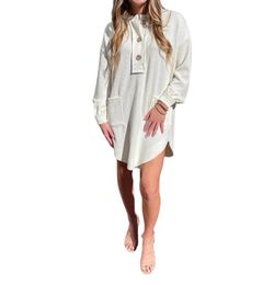 Style 1-2387658731-74 Blu Pepper White Size 4 Sleeves Long Sleeve Mini Polyester Cocktail Dress on Queenly