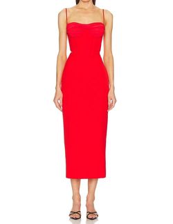 Style 1-2399757571-149 BARDOT Red Size 12 Tall Height Free Shipping Polyester Cocktail Dress on Queenly